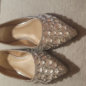 Badgley mishka sparkly shoes